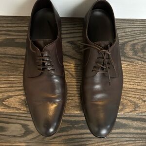 Hugo Boss Men’s Leather Oxford Dress Shoes – Size 7.5 – Brown